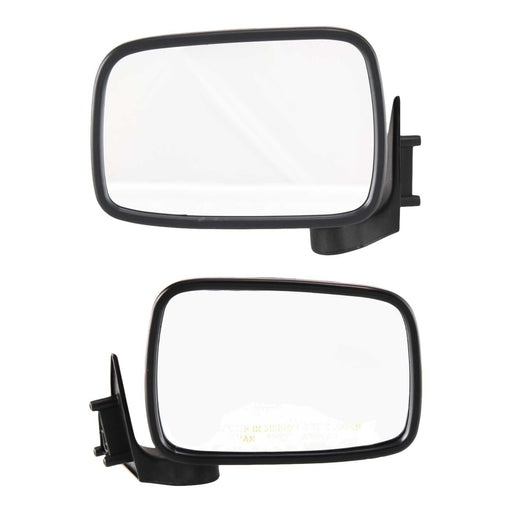 DURAFORCE Manual Mirror Set For 1987-1993 Mazda B2200 Manual Folding Paintable