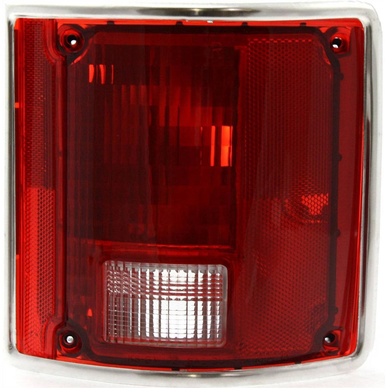 DURAFORCE Pair Tail Light for 78-86 Chevrolet K5 Blazer 87-91 Blazer LH RH w/ Chrome Trim