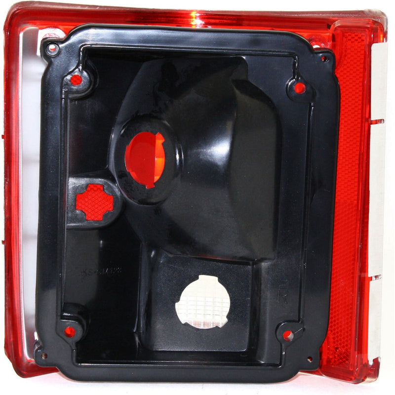 DURAFORCE Pair Tail Light for 78-86 Chevrolet K5 Blazer 87-91 Blazer LH RH w/ Chrome Trim