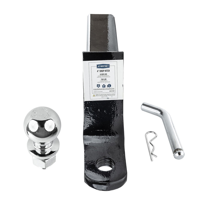 DURAFORCE HITCH BALL MOUNT 2 Inches Trailer Ball with 4 Inches Drop