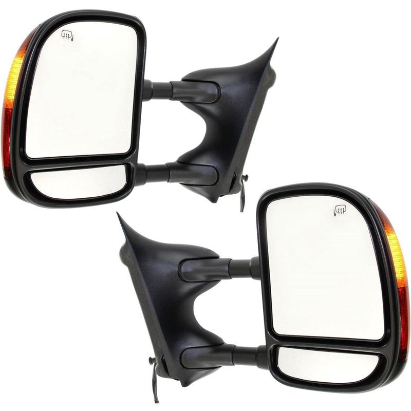 DURAFORCE Tow Mirror Set For 1999-2007 F250 Super Duty Left & Right Side Power Heated