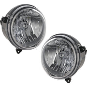 DURAFORCE Driver and Passenger Side Headlights For Jeep Liberty 2005-2007 Halogen w/ Bulbs