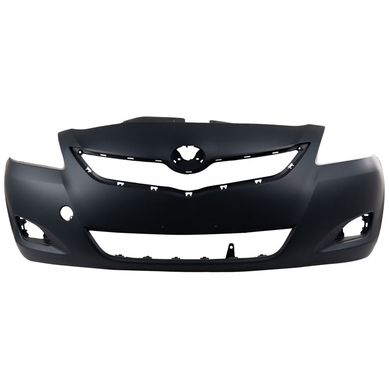 DURAFORCE Front Bumper Cover For 2007-2012 Toyota Yaris Sedan with Fog Lamp Holes Primed