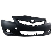 DURAFORCE Front Bumper Cover For 2007-2012 Toyota Yaris Sedan with Fog Lamp Holes Primed