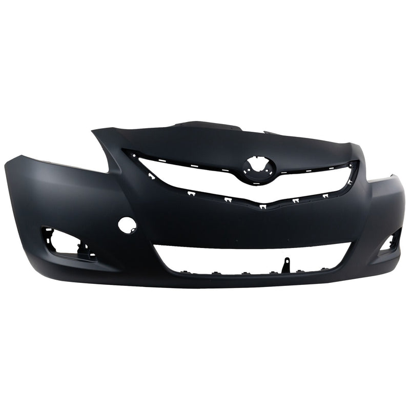 DURAFORCE Front Bumper Cover For 2007-2012 Toyota Yaris Sedan with Fog Lamp Holes Primed