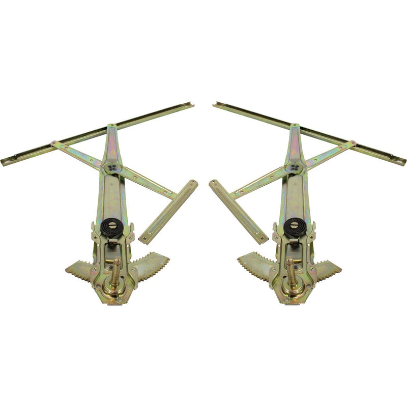 DURAFORCE Manual Window Regulator Set For 1996-2000 Honda Civic Front 2-Door Coupe