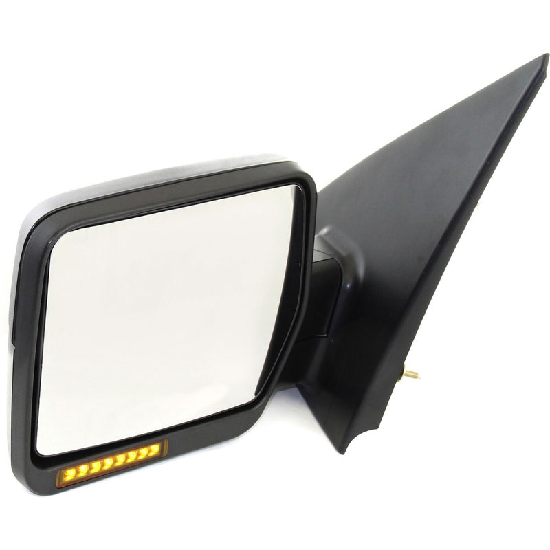 DURAFORCE Mirror For 2004-2006 Ford F-150 Driver Side Textured Black Manual Folding Heated