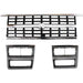 DURAFORCE Grille and Headlight Door Kit For 89-91 Chevy Blazer R1500 Suburban Chrome Shell