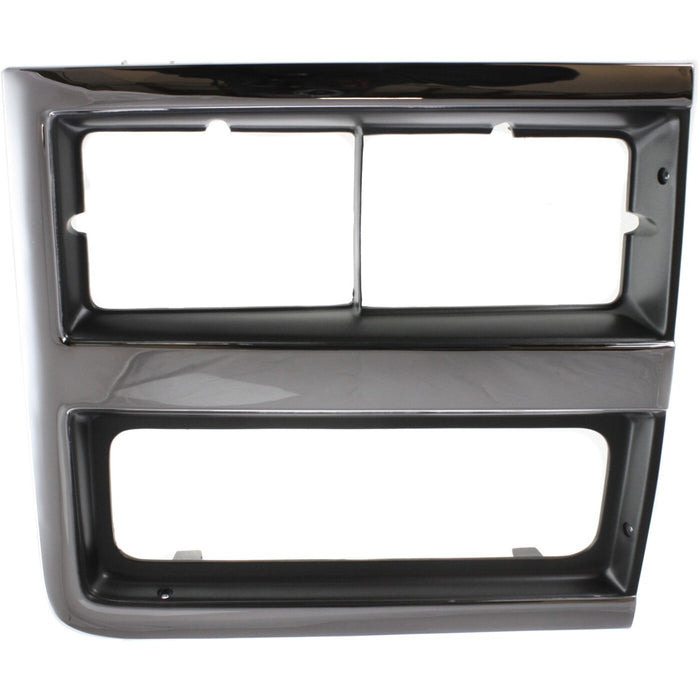 DURAFORCE Grille and Headlight Door Kit For 89-91 Chevy Blazer R1500 Suburban Chrome Shell