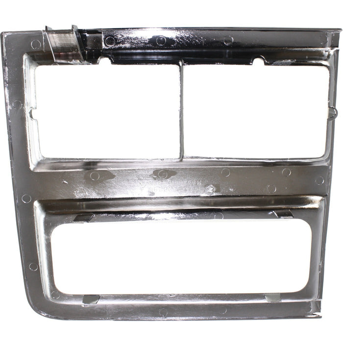 DURAFORCE Grille and Headlight Door Kit For 89-91 Chevy Blazer R1500 Suburban Chrome Shell