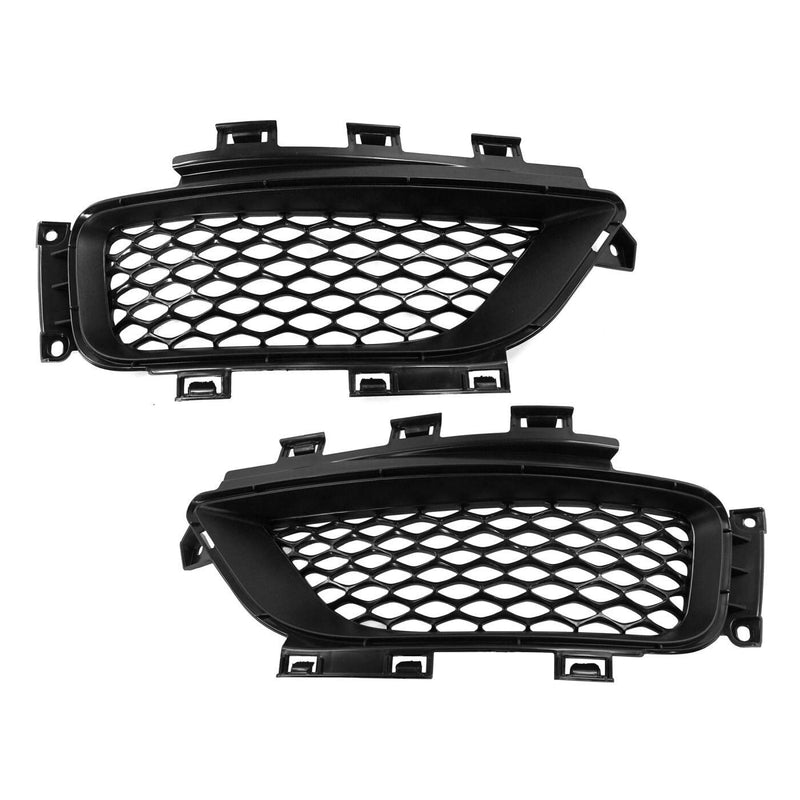 DURAFORCE Bumper Grille Set For 15-23 Chrysler 300 Front LH RH Primed Plug-Fog Lamp Hole