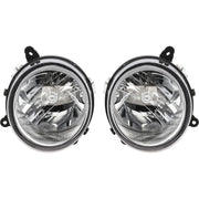 DURAFORCE Driver and Passenger Side Headlights For Jeep Patriot 2007-2017 Halogen w/ Bulbs