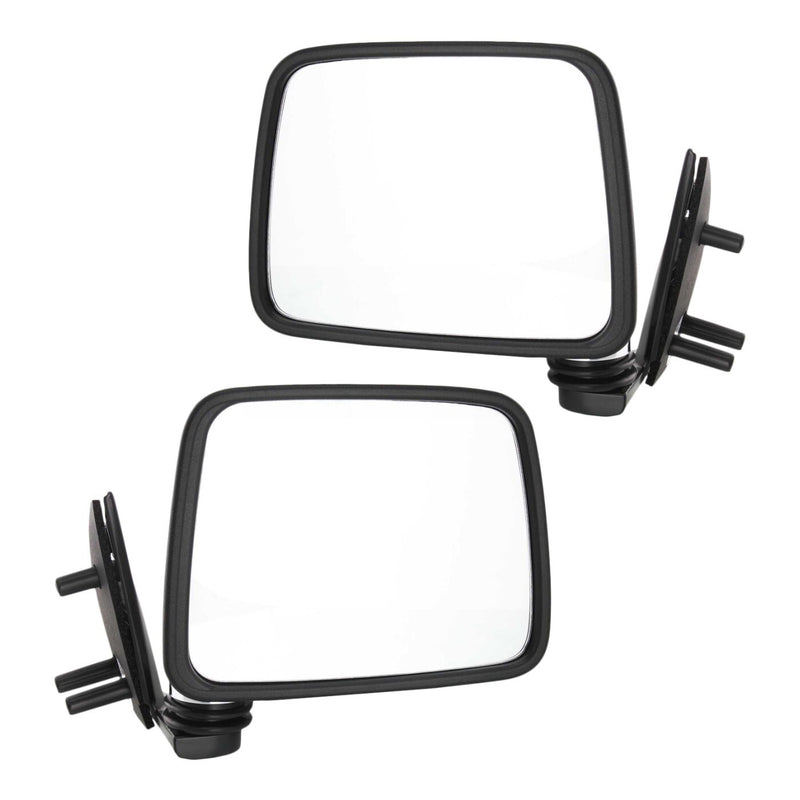 DURAFORCE Chrome Manual Side View Mirrors Pair Set for Pathfinder D21 Hardbody Pickup