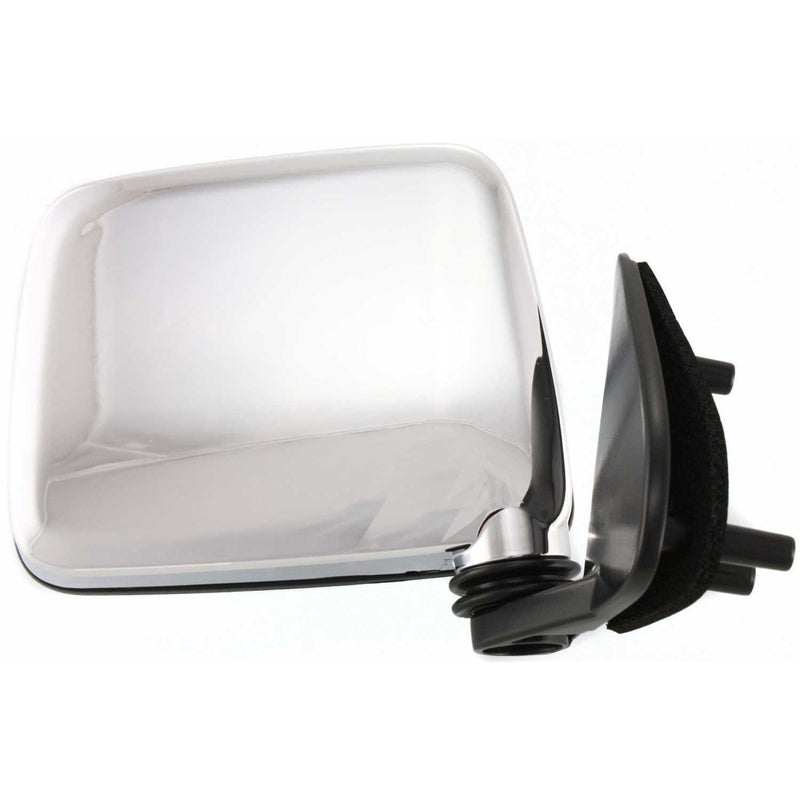 DURAFORCE Chrome Manual Side View Mirrors Pair Set for Pathfinder D21 Hardbody Pickup