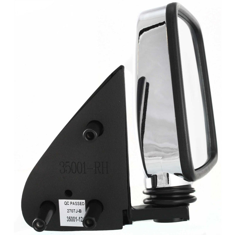 DURAFORCE Chrome Manual Side View Mirrors Pair Set for Pathfinder D21 Hardbody Pickup