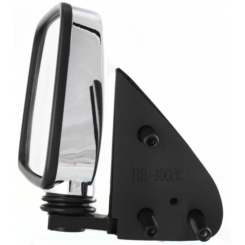 DURAFORCE Chrome Manual Side View Mirrors Pair Set for Pathfinder D21 Hardbody Pickup