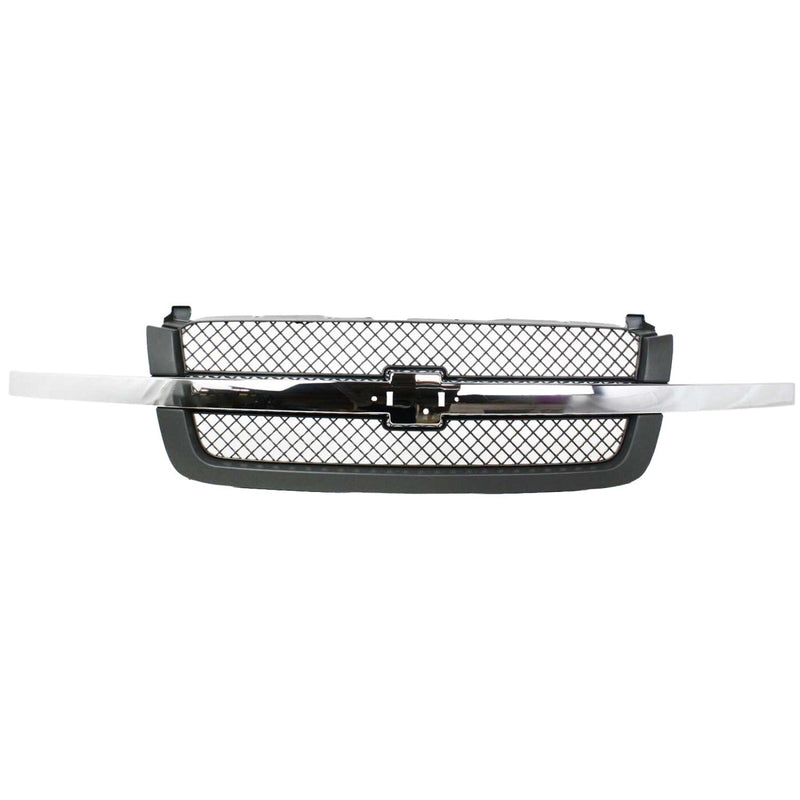 DURAFORCE Grille Assembly For 03-06 Chevrolet Silverado 1500 Avalanche 1500 Textured Gray