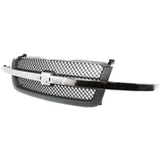 DURAFORCE Grille Assembly For 03-06 Chevrolet Silverado 1500 Avalanche 1500 Textured Gray