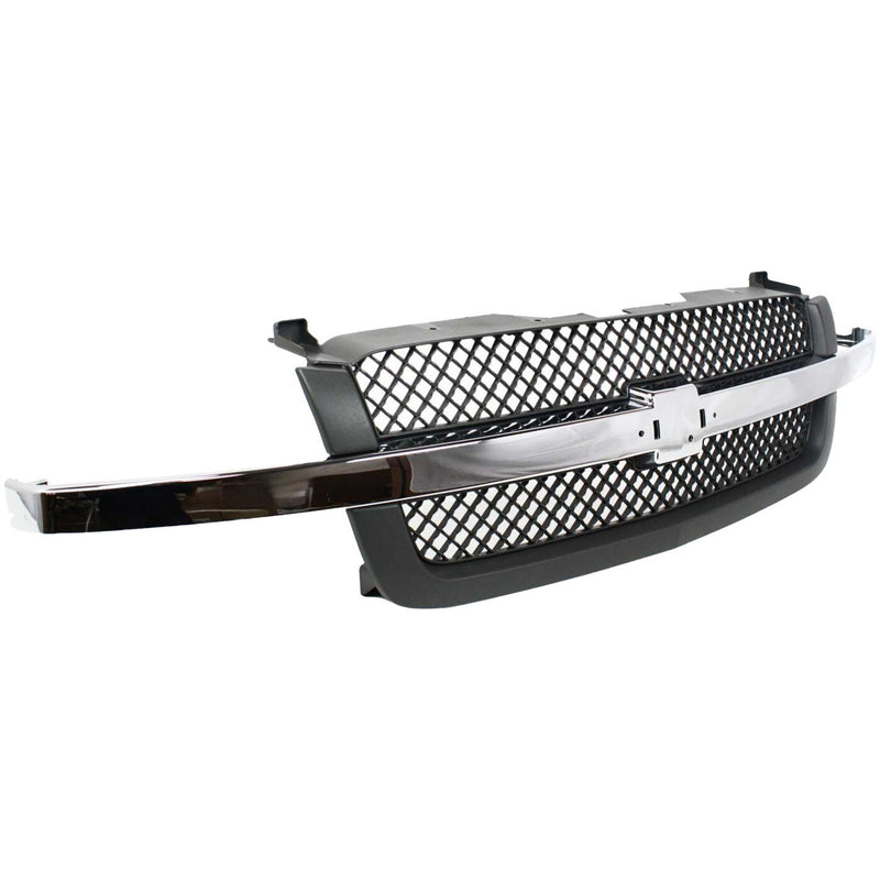 DURAFORCE Grille Assembly For 03-06 Chevrolet Silverado 1500 Avalanche 1500 Textured Gray