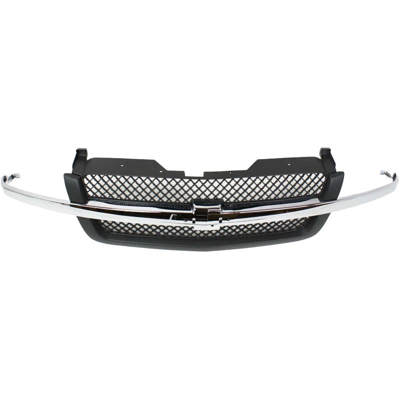 DURAFORCE Grille Assembly For 03-06 Chevrolet Silverado 1500 Avalanche 1500 Textured Gray