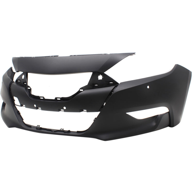 DURAFORCE Front Bumper Cover For 16-18 Nissan Maxima Primed With Parking Aid Sensor Holes