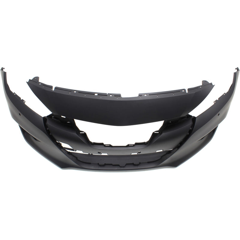 DURAFORCE Front Bumper Cover For 16-18 Nissan Maxima Primed With Parking Aid Sensor Holes