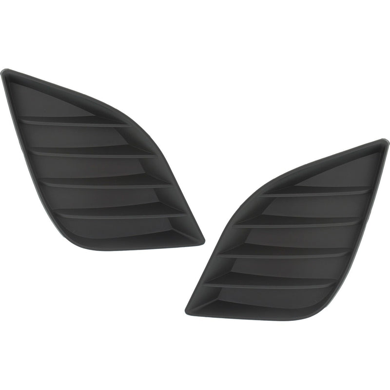DURAFORCE Fog Light Cover Set For 14-16 Toyota Corolla Textured Front TO1039170 TO1038170