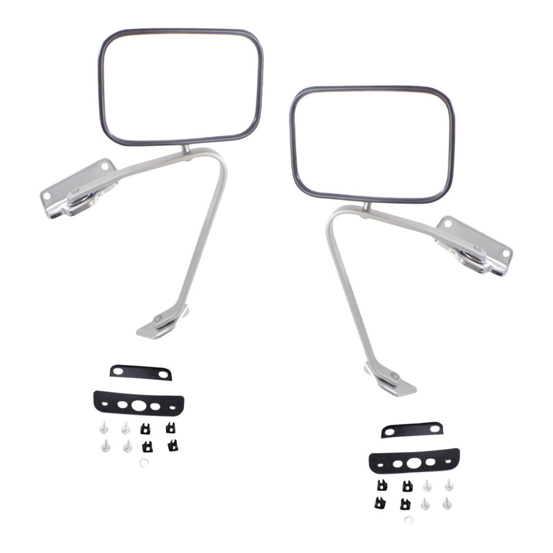 DURAFORCE Mirror Set For 1980-96 Ford F-150 1980-97 F-250 F-350 Manual Folding Left Right
