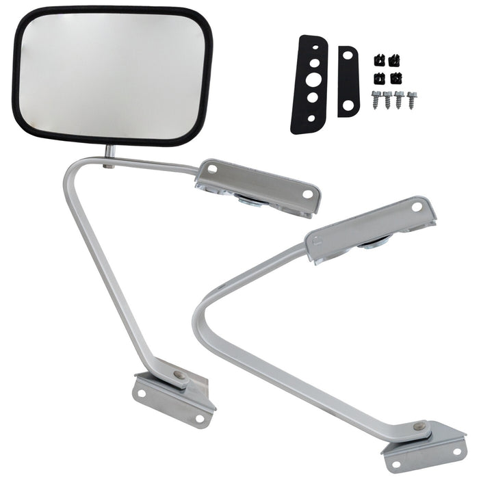 DURAFORCE Mirror Set For 1980-96 Ford F-150 1980-97 F-250 F-350 Manual Folding Left Right