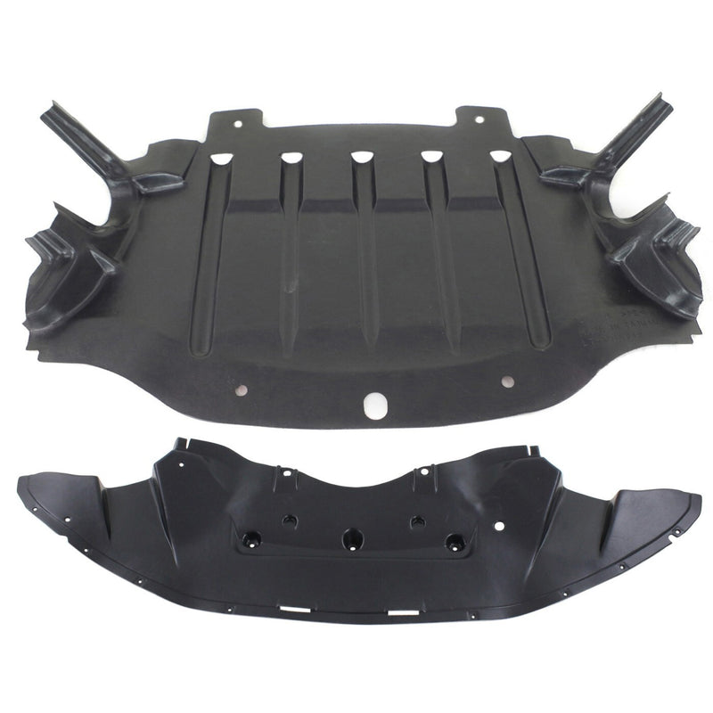 DURAFORCE Front and Center Engine Splash Shield Set of 2 For 2011-2014 Chrysler 300 RWD
