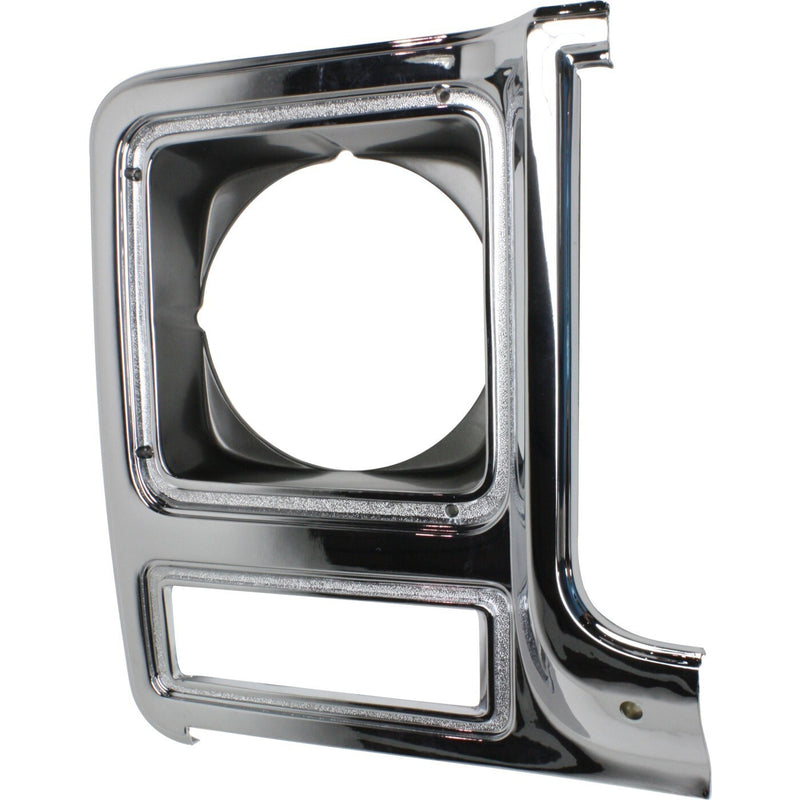 DURAFORCE Headlight Door Set For 79-80 Chevy C10 Full-Size Pickup Chrome and dark argent