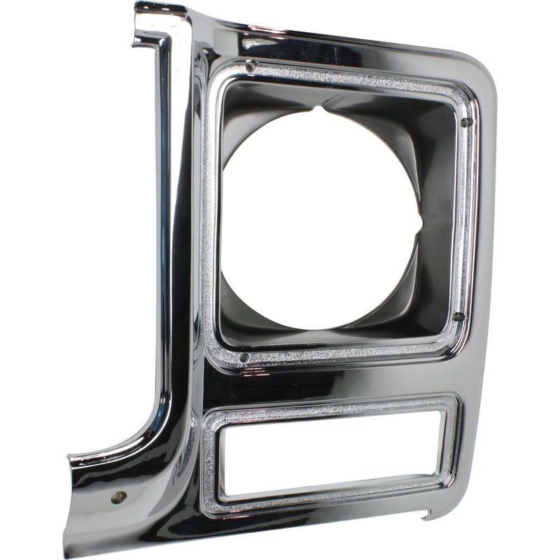 DURAFORCE Headlight Door Set For 79-80 Chevy C10 Full-Size Pickup Chrome and dark argent