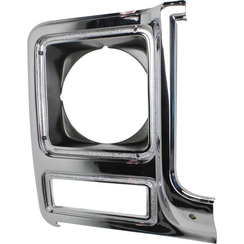 DURAFORCE Headlight Door Set For 79-80 Chevy C10 Full-Size Pickup Chrome and dark argent