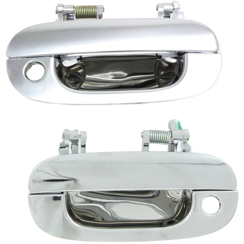 DURAFORCE Door Handle Set For 1994-2001 Dodge Ram 1500 Front Outer Chrome 2Pc