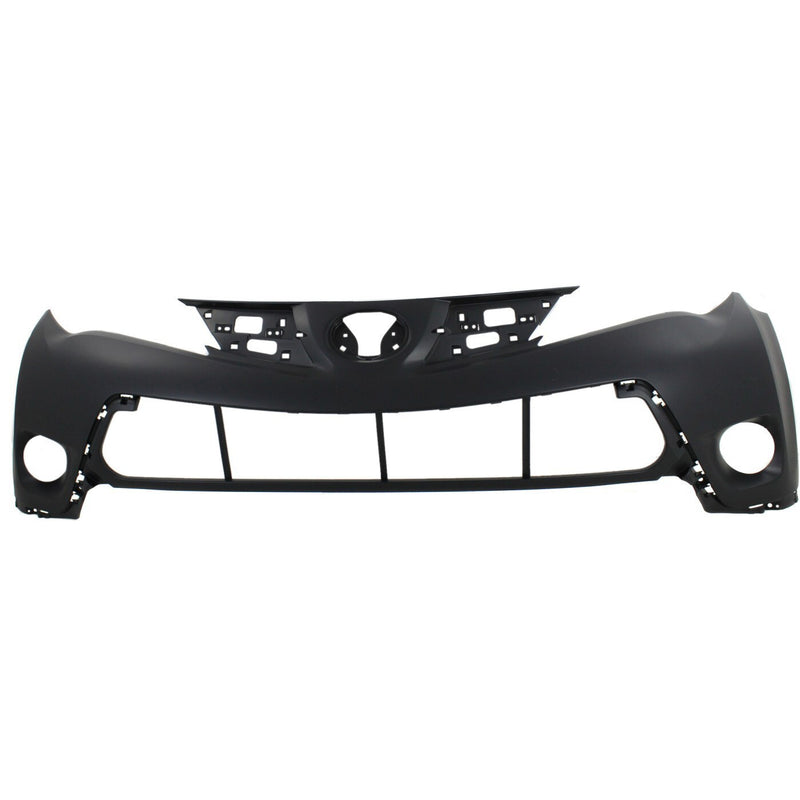 DURAFORCE Bumper Covers Fascias Set Front Upper and Lower For 2013-15 Toyota RAV4 LE Model