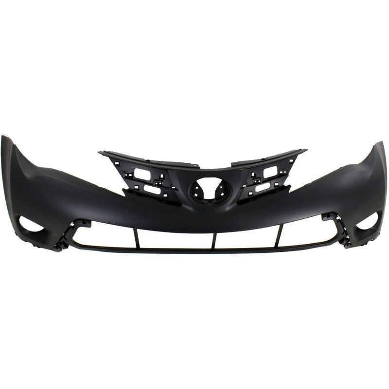 DURAFORCE Bumper Covers Fascias Set Front Upper and Lower For 2013-15 Toyota RAV4 LE Model