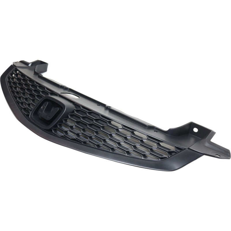 DURAFORCE Grille For 2012-2013 Honda Civic Coupe Black Plastic