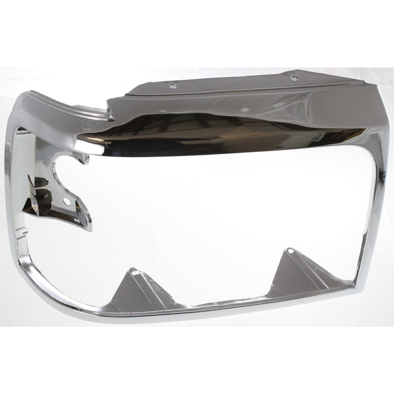 DURAFORCE Grille Assembly Headlight Door Kit For 1992-1996 Ford F-150 Bronco Chrome Shell
