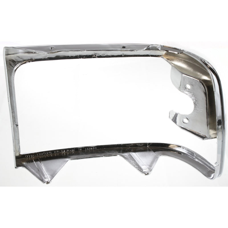 DURAFORCE Grille Assembly Headlight Door Kit For 1992-1996 Ford F-150 Bronco Chrome Shell