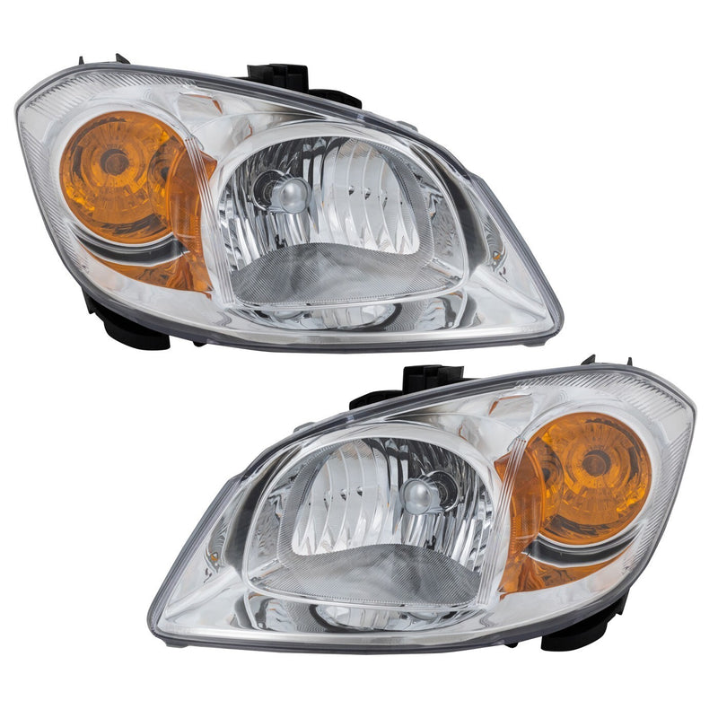 DURAFORCE Headlight Set For 2005-2010 Chevrolet Cobalt 07-09 Pontiac G5 Left and Right