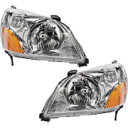 DURAFORCE Driver & Passenger Side Headlights For Honda Pilot 2003-2005 Halogen EX EX-L LX