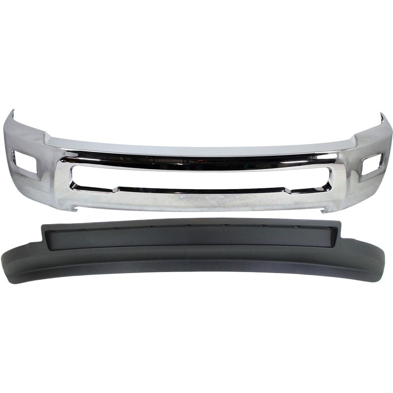 DURAFORCE Front Bumper Chrome Face Bar Includes Valance For 2011-2018 RAM 2500 3500
