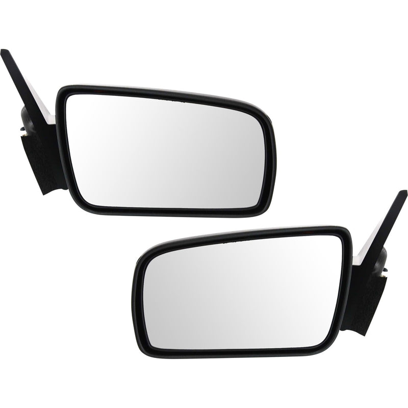 DURAFORCE Set Of 2 Mirror Power For 2005-2009 Ford Mustang Left And Right Black