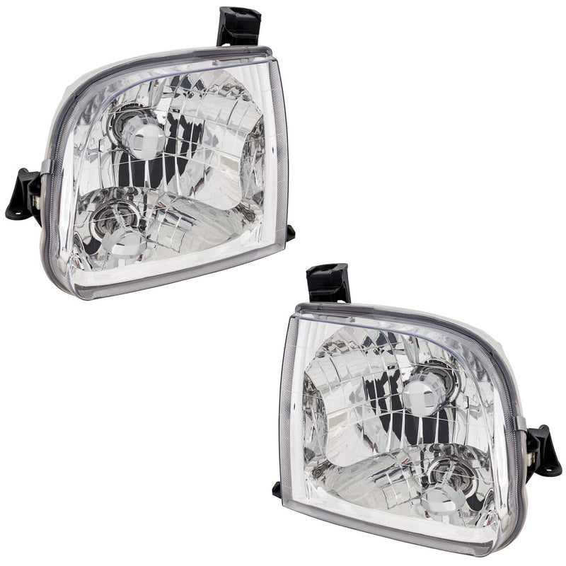 DURAFORCE Headlight Set For 2000-2004 Toyota Tundra Left Right Side Regular Cab Access Cab