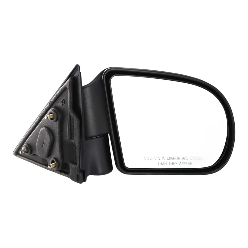 DURAFORCE Mirror Set For 1999-2004 Chevrolet S10 Left and Right Manual Fold Textured Black