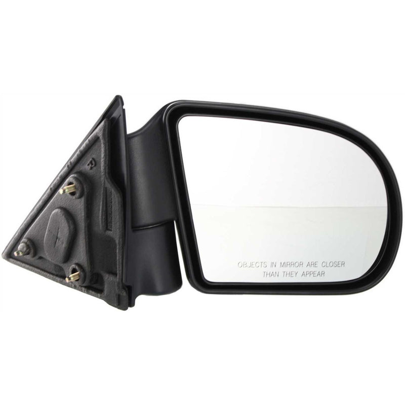 DURAFORCE Mirror Set For 1999-2004 Chevrolet S10 Left and Right Manual Fold Textured Black
