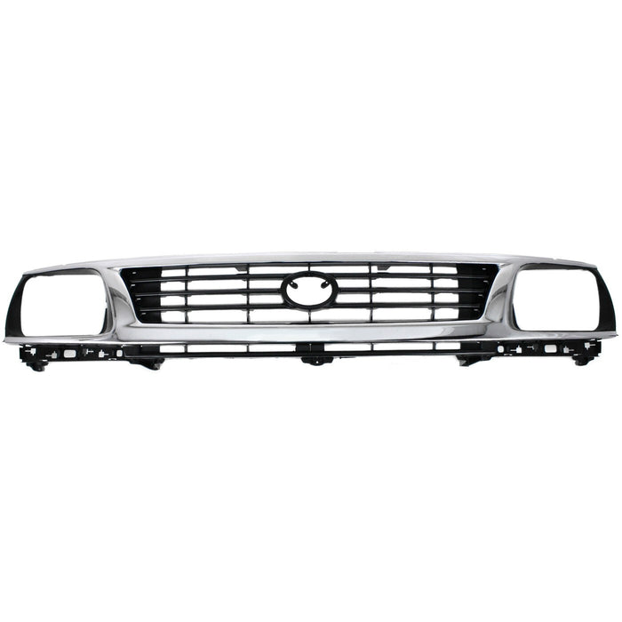 DURAFORCE Grille For 95-96 Toyota Tacoma Chrome Shell w/ Black Insert Plastic