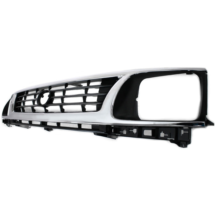 DURAFORCE Grille For 95-96 Toyota Tacoma Chrome Shell w/ Black Insert Plastic