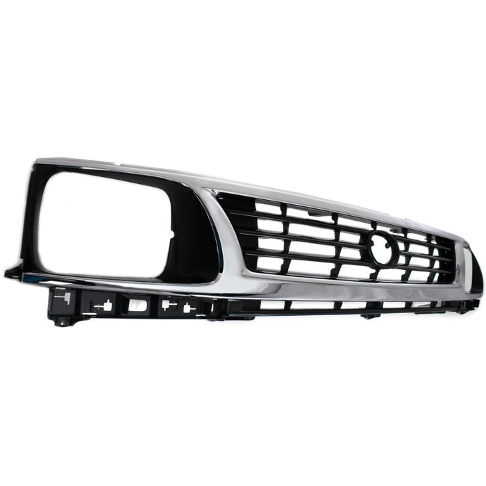 DURAFORCE Grille For 95-96 Toyota Tacoma Chrome Shell w/ Black Insert Plastic