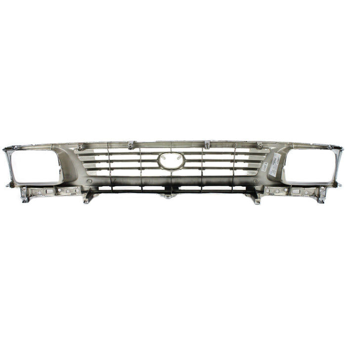 DURAFORCE Grille For 95-96 Toyota Tacoma Chrome Shell w/ Black Insert Plastic